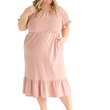 Amy Puff Sleeve Midi Dress