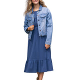 Amy Puff Sleeve Midi Dress