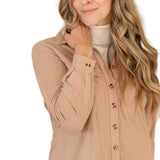 Anika Corduroy Shirt Dress