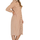 Anika Corduroy Shirt Dress