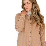 Anika Corduroy Shirt Dress