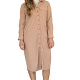 Anika Corduroy Shirt Dress