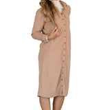 Anika Corduroy Shirt Dress