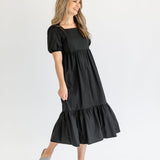 Ava Square Neck Midi Dress