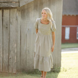 Ava Square Neck Midi Dress