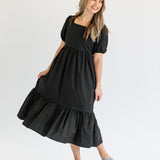 Ava Square Neck Midi Dress