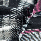 Black Plaid Colorblock Loose Shacket