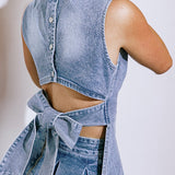 BE THE BRIGHTEST DENIM TOP