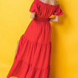 OUT IN THE COUNTRY WOVEN MAXI DRESS