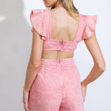 SIGHT OF SWEETNESS TWILL ROMPER