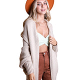 Bat Sleeve Knit Cardigan