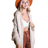 Bat Sleeve Knit Cardigan