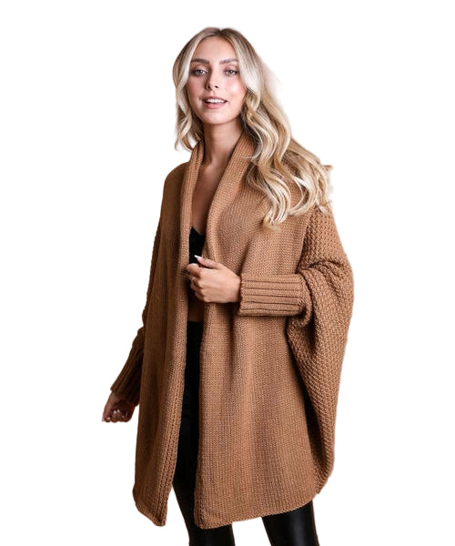 Bat Sleeve Knit Cardigan