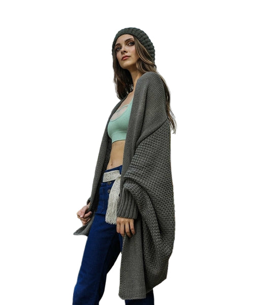 Bat Sleeve Knit Cardigan