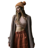 Bat Sleeve Knit Cardigan