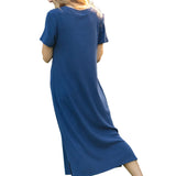 Baylor Navy Ribbed T-shirt Dress