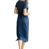 Baylor Navy Ribbed T-shirt Dress