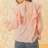 LOVE FOR ALL PEASANT TOP