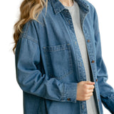 Betty Denim Button Up Top