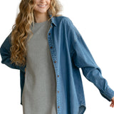 Betty Denim Button Up Top