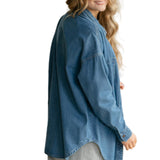 Betty Denim Button Up Top