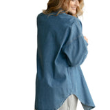Betty Denim Button Up Top