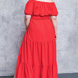 OUT IN THE COUNTRY WOVEN MAXI DRESS