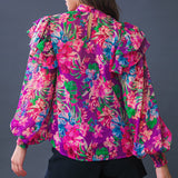 MAKES ME HAPPY WOVEN TOP