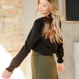 Blake Cinched Sleeve Blouse