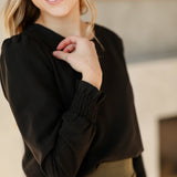 Blake Cinched Sleeve Blouse