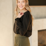 Blake Cinched Sleeve Blouse
