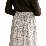 Braylyn Brown Floral Midi Skirt
