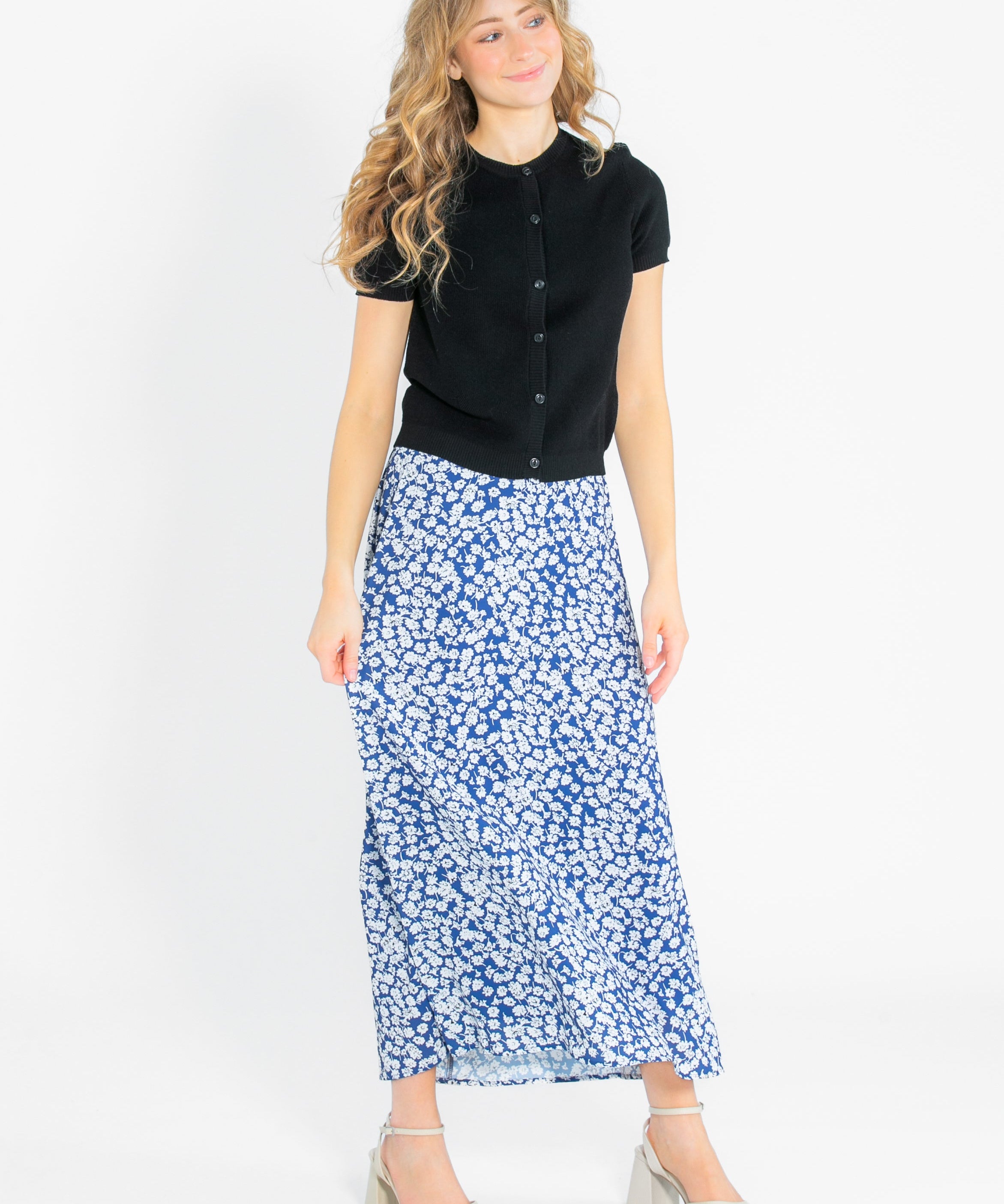 Braylyn Floral Midi Skirt - FINAL SALE