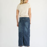 Bria Long Denim Maxi Skirt