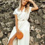 ARYA Safari Midi Shirt Dress