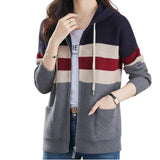 Women's Loose-Fit Wave-Detail Open-Front Cardigan Coat
