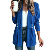 Knitted Loose Jacket – Casual Versatile Long Sleeve