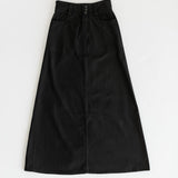 Camellia A-Line Cotton Twill Maxi Skirt - FINAL SALE