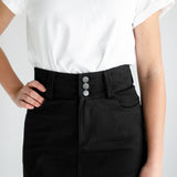 Camellia A-Line Cotton Twill Maxi Skirt - FINAL SALE