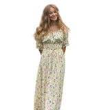 Celine Puff Sleeve Floral Maxi Dress