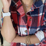 Red White and Blue Shacket