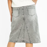 Claire A-line Denim Midi Skirt