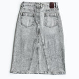 Claire A-line Denim Midi Skirt