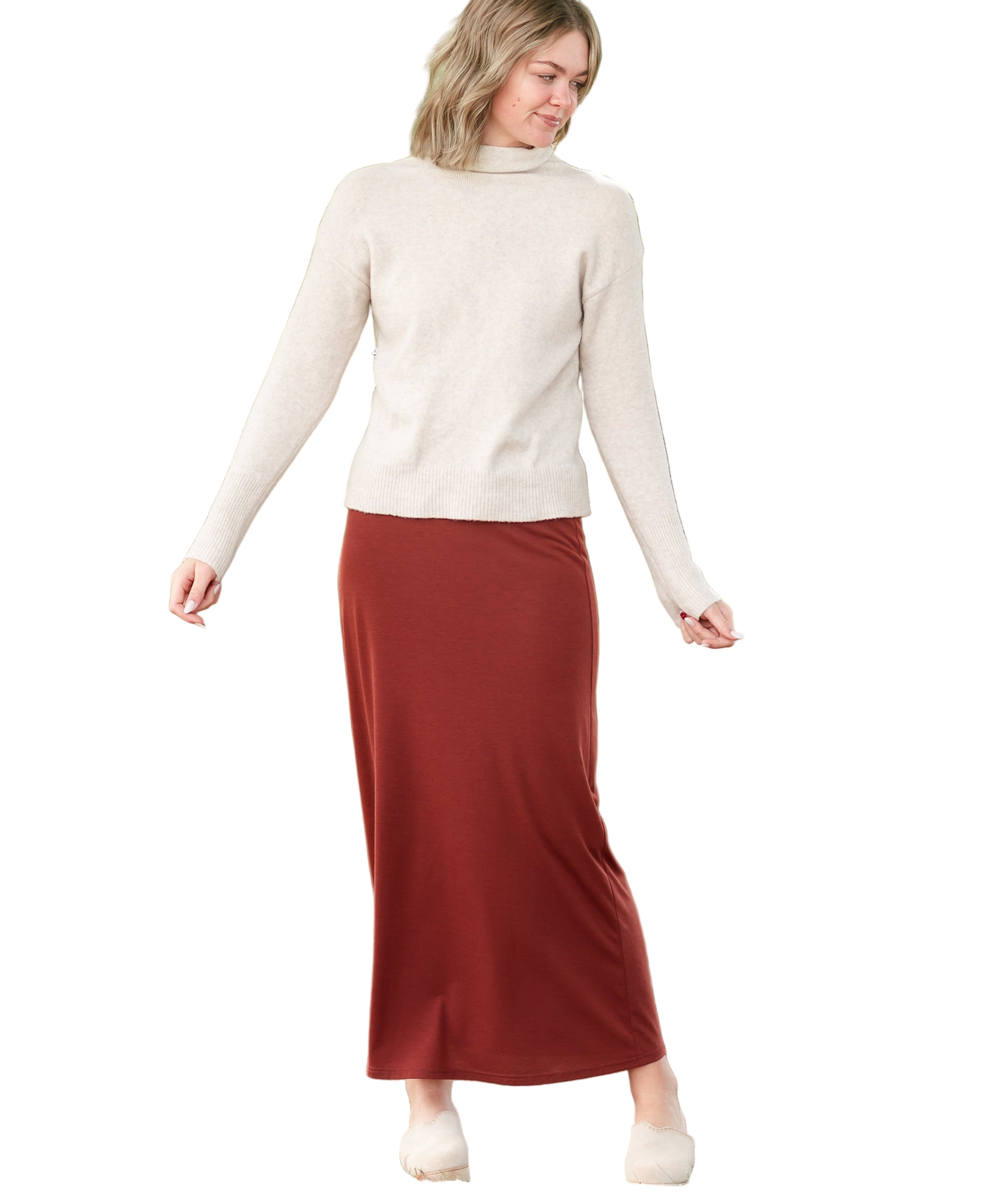 Clarise Premium Knit Maxi Skirt