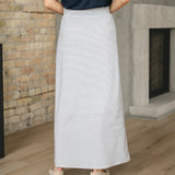 Clarise Striped Premium Knit Maxi Skirt