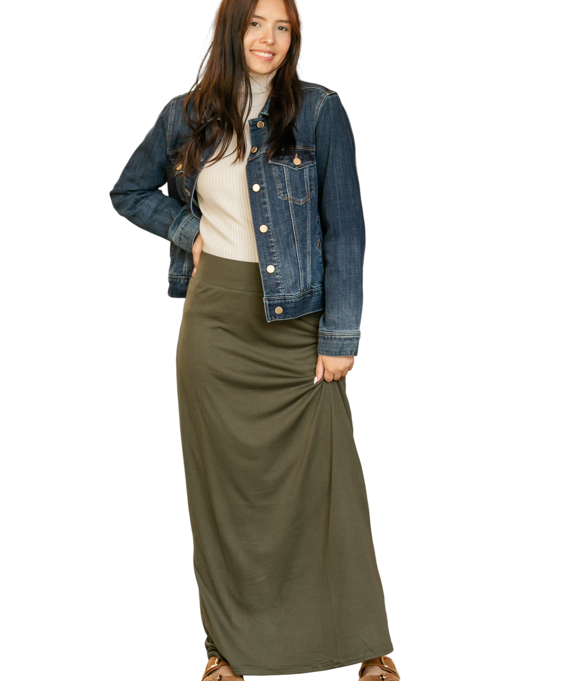 Clarise Premium Knit Maxi Skirt