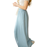 Cleo Chambray Tie Maxi Skirt