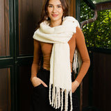 Cloud Soft Tassel-Trimmed Scarf