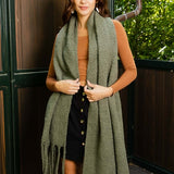Cloud Soft Tassel-Trimmed Scarf