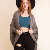 Cozy Chic Bat Wing Bliss Knit Cardigan